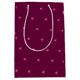 Bolsa De Regalo Mediana Subtle Wine Red Valentine