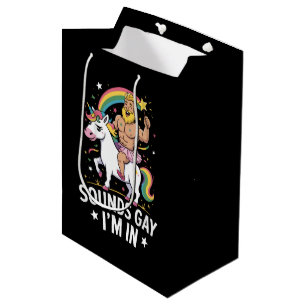 Bolsa De Regalo Mediana Suena Gay Estoy Dentro