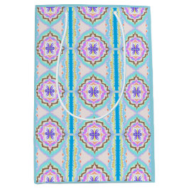 Bolsa De Regalo Mediana Sueño Pastel Boho Geométrico Kaleidoscopio