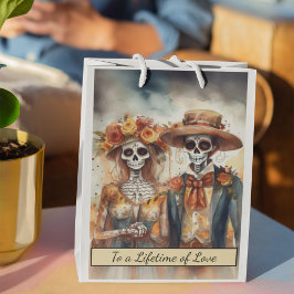 Bolsa De Regalo Mediana Sugar Skull Cariño, personalizado