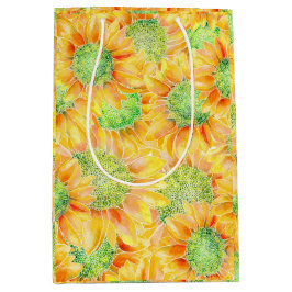 Bolsa De Regalo Mediana Sunflower amarillo