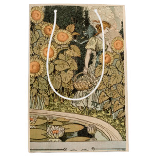Bolsa De Regalo Mediana Sunflower Art Nouveau Garden Grasset Mujer