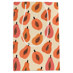 Bolsa De Regalo Mediana Sunfruit Slice Papaya Naranja Hues