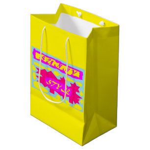 BOLSA DE REGALO MEDIANA SUNNY STYLE DISEÑE PINK LEMON BLUE