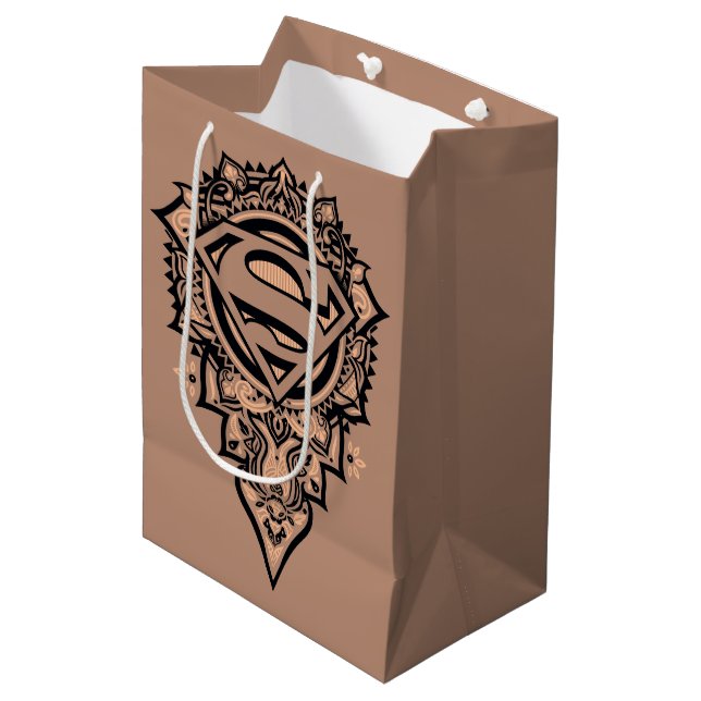 Bolsa De Regalo Mediana Supergirl Mandala Graphic (Angulo Anverso)