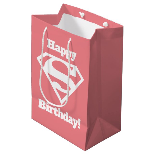 Bolsa De Regalo Mediana Supergirl Solid S-Shield (Angulo Anverso)