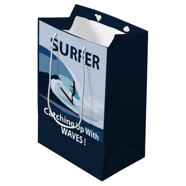 Bolsa De Regalo Mediana Surfing Beach Surfing (Angulo Anverso)