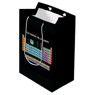 Bolsa De Regalo Mediana Tabla periódica de elementos arrojar almohada
