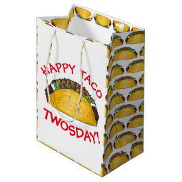 Bolsa De Regalo Mediana Taco TWOSday Martes 2 cumpleaños Fiesta Fiesta