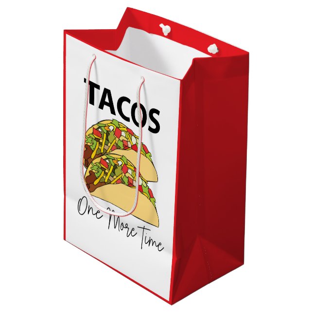 Bolsa De Regalo Mediana Tacos una vez más Taco de comida mexicana (Angulo Anverso)
