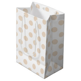 Bolsa De Regalo Mediana Tan polka puntos