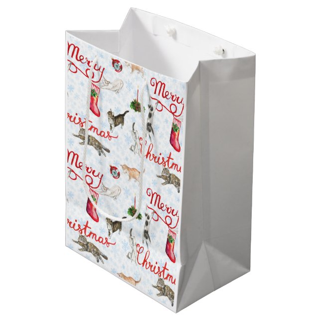 Bolsa De Regalo Mediana Tantos Gatitos (Angulo Anverso)