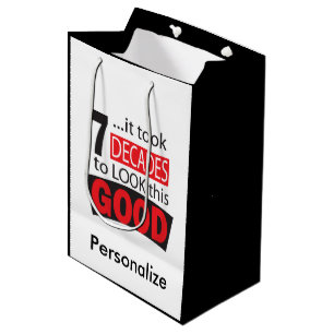 Bolsa De Regalo Mediana Tardó 7 décadas para mirar esto BUENO