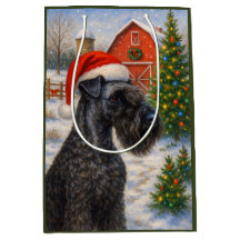 Tarjeta de Navidad del Kerry Blue Terrier