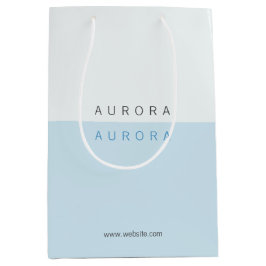 Bolsa De Regalo Mediana Tarjeta de presentación minimalista de dos tonos a