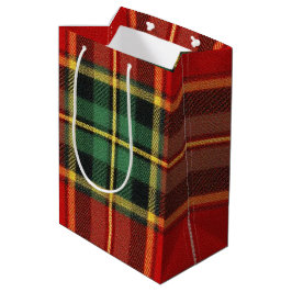 Bolsa De Regalo Mediana Tartan Brillante Festivo