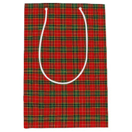 Bolsa De Regalo Mediana Tartan Brillante Festivo