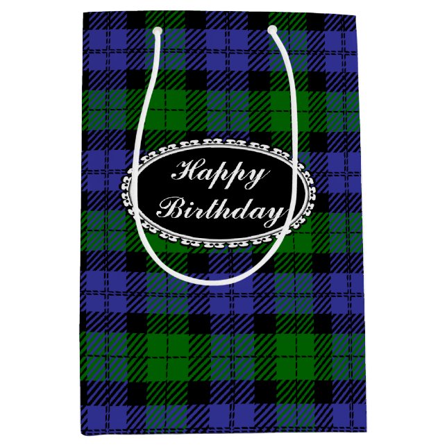 Bolsa De Regalo Mediana Tartán de Escocia (Anverso)