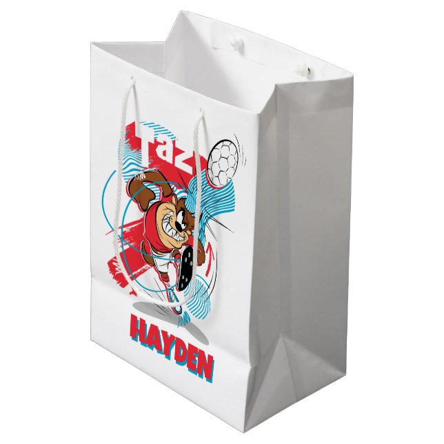 Bolsa De Regalo Mediana TAZ™ Headbutt Soccer Ball (Angulo Anverso)