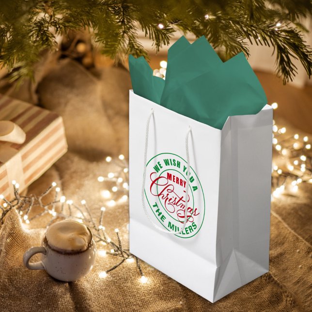 Bolsa De Regalo Mediana Te Deseamos Una Feliz Navidad (Subido por el creador)