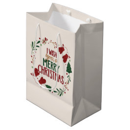 Bolsa De Regalo Mediana Te Deseo Una Feliz Navidad