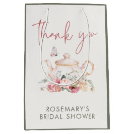 Bolsa De Regalo Mediana Tea Fiesta Bridal Shower Gracias