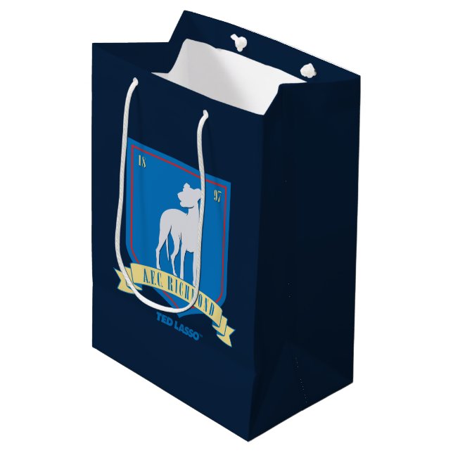 Bolsa De Regalo Mediana Ted Lasso | Logo del equipo AFC Richmond (Angulo Anverso)