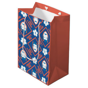 Bolsa De Regalo Mediana Ted Lasso Patrón de diamantes de cara y bolas