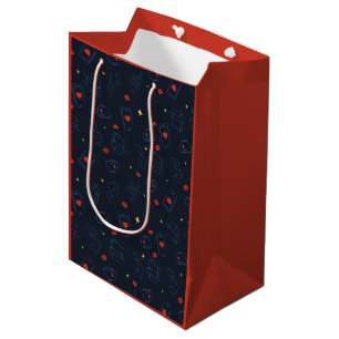 Bolsa De Regalo Mediana Ted Lasso   Patrón Toss de Tea y Biscuit Icon
