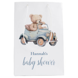 Bolsa De Regalo Mediana Teddy Bear Grandmillennial Baby Shower