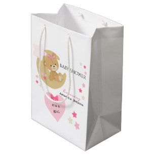 Bolsa De Regalo Mediana Teddy Bear Love Baby Shower