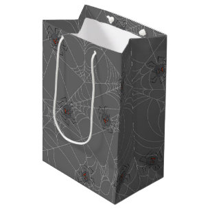 Bolsa De Regalo Mediana telaraña y calabazas de Halloween