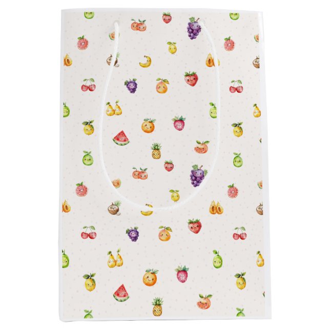 Bolsa De Regalo Mediana Tema de la fruta (Anverso)