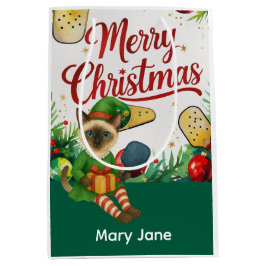 Bolsa De Regalo Mediana Tema de los Navidades de bolas de bolas