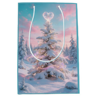 Bolsa De Regalo Mediana Temporada Navideña de Paz y Amor