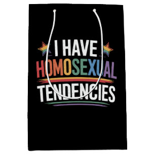 Bolsa De Regalo Mediana Tengo Tendencias Homosexuales Orgullo LGBTQ Arcoír