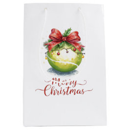 Bolsa De Regalo Mediana Tennis Ball Christmas