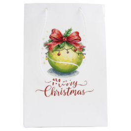 Bolsa De Regalo Mediana Tennis Ball Christmas
