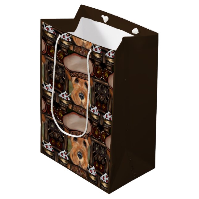 BOLSA DE REGALO MEDIANA TERRIER AIRDALÉS (Angulo Anverso)