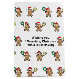 Bolsa De Regalo Mediana Texto personalizado Baloncesto Gingerbread