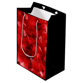 Bolsa De Regalo Mediana Texto personalizado de cumpleaños de cristal abstr