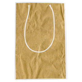 Bolsa De Regalo Mediana Textura de cartón en bruto