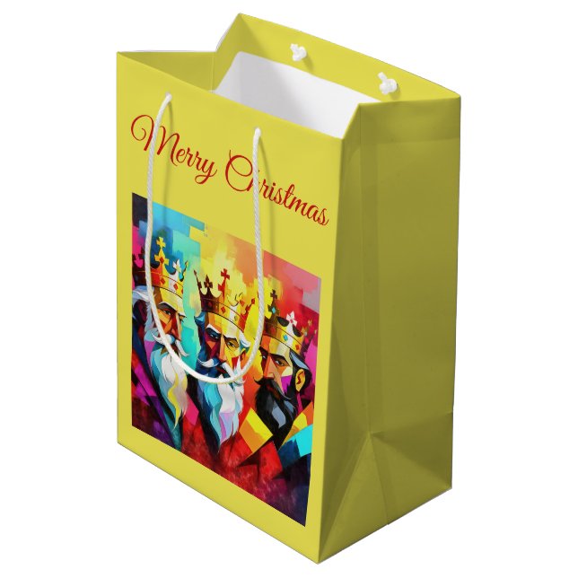 Bolsa De Regalo Mediana Three Kings (Angulo reverso)