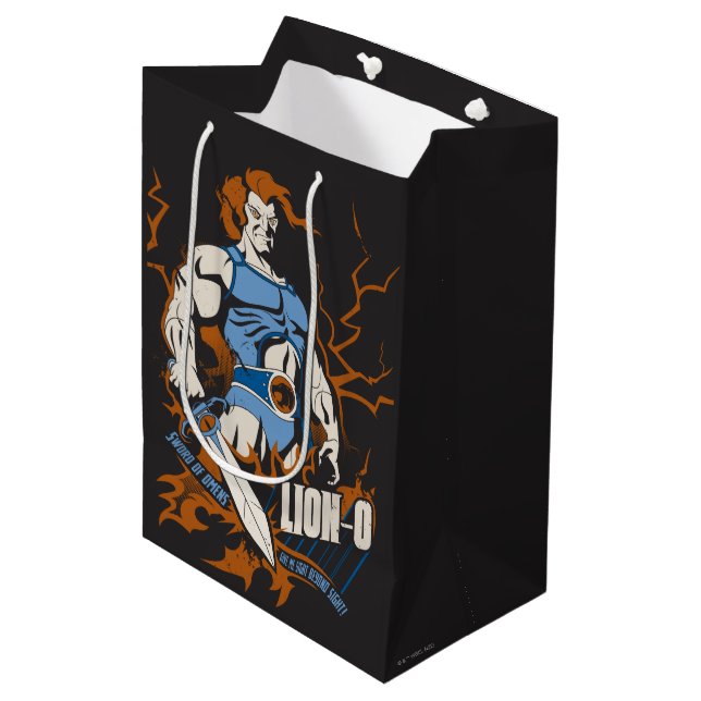 Bolsa De Regalo Mediana ThunderCats | Gráfico eléctrico de león-O (Angulo Anverso)