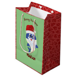 Bolsa De Regalo Mediana Tiburón 🦈 Navidades niños divertidos super océano