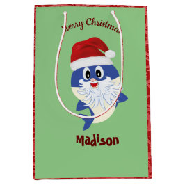 Bolsa De Regalo Mediana Tiburón 🦈 Navidades niños divertidos super océano