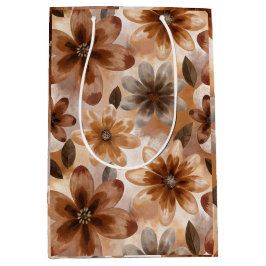 Bolsa De Regalo Mediana Tie Dye Autumn Floral