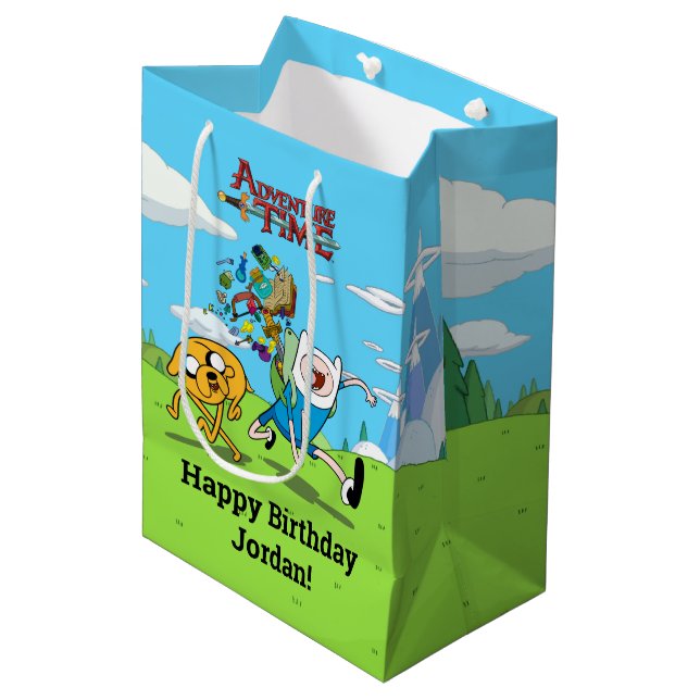 Bolsa De Regalo Mediana Tiempo de aventura | Gear de aventura de Finn (Angulo Anverso)