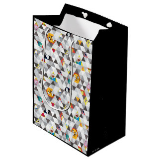 Bolsa De Regalo Mediana Tiempo de aventura | Patrón de caracteres triangul
