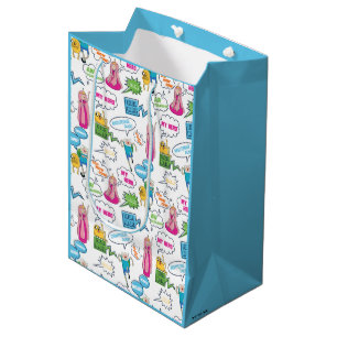 Bolsa De Regalo Mediana Tiempo de aventura   Patrón de llamadas de caracte